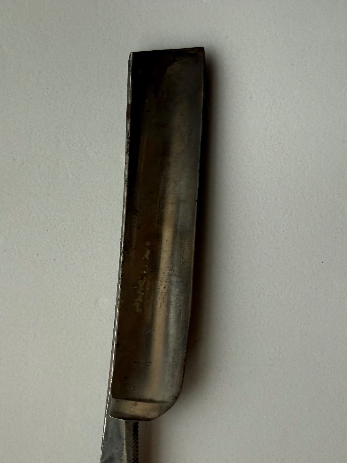 Vintage Robert Klaas Solingen Germany Straight Razor Carbon Steel Black Handle
