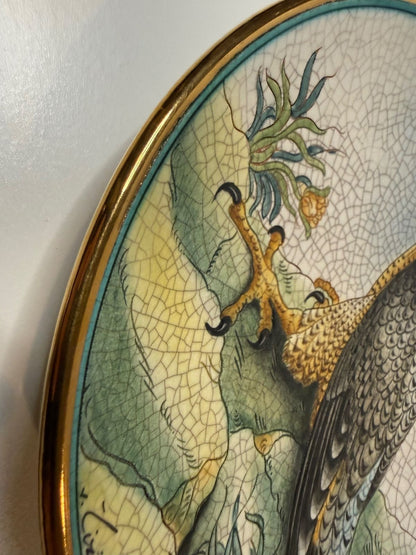 1973 Veneto Flair Peregrine Falcon Bird Plate V Tiziano Italy #592/2000 – alternate product view 4 of 7