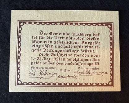 Austria Puchberg Notgeld – 10, 20 & 50 Heller Set c.1921 — product photograph 3