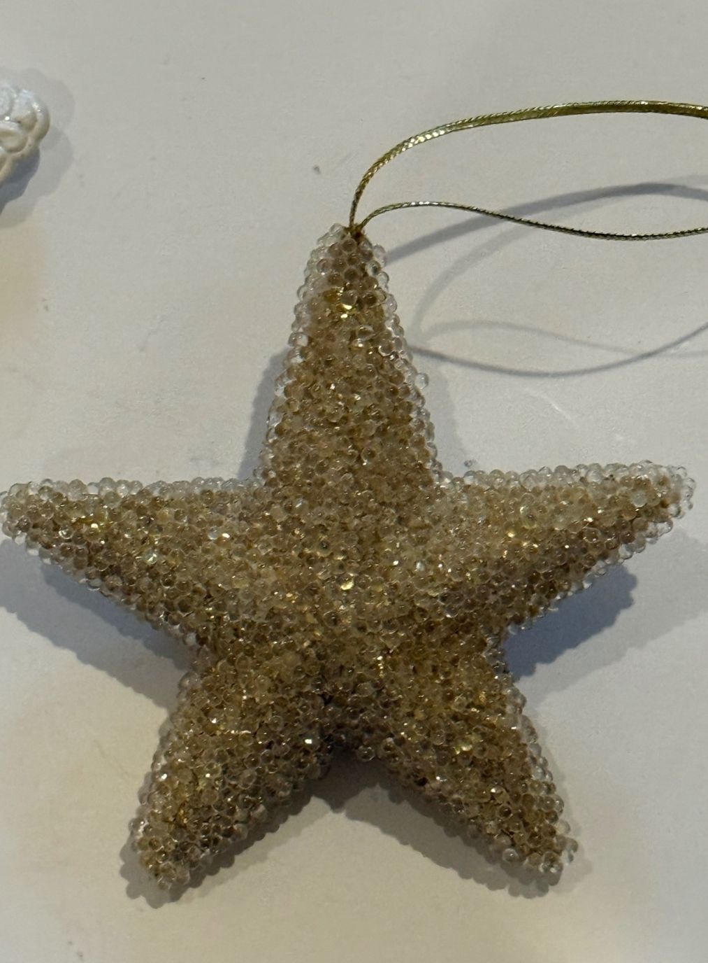 Set of 3 Sparkling Star Christmas Ornaments – Rhinestone, Beaded & Cascading – alternate product view 3 of 7