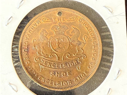 Vintage Original Boy Scout Shoe Advertising Medal Token July 1910 Boy Scouts