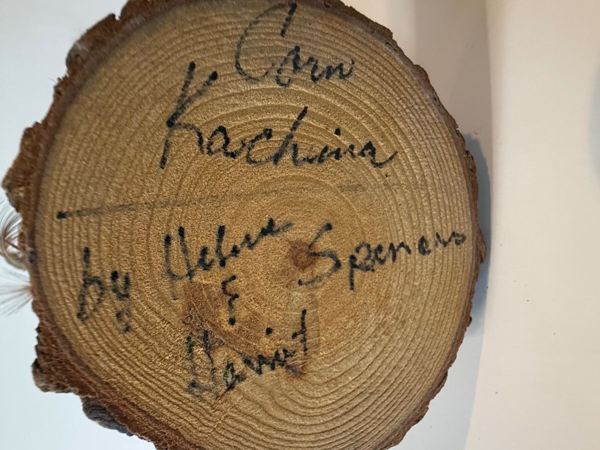 Signed Helene & Haviat Spencer Hopi Kachina Doll 12” Feathered Katsina