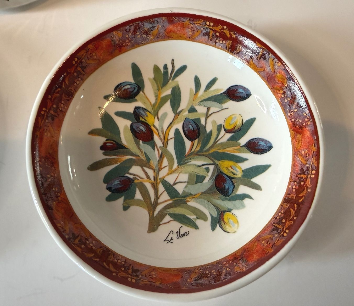 Olive Theme Serving Bowl Set Cypress Home Bowls & Salem England Ramekin 3 Pc