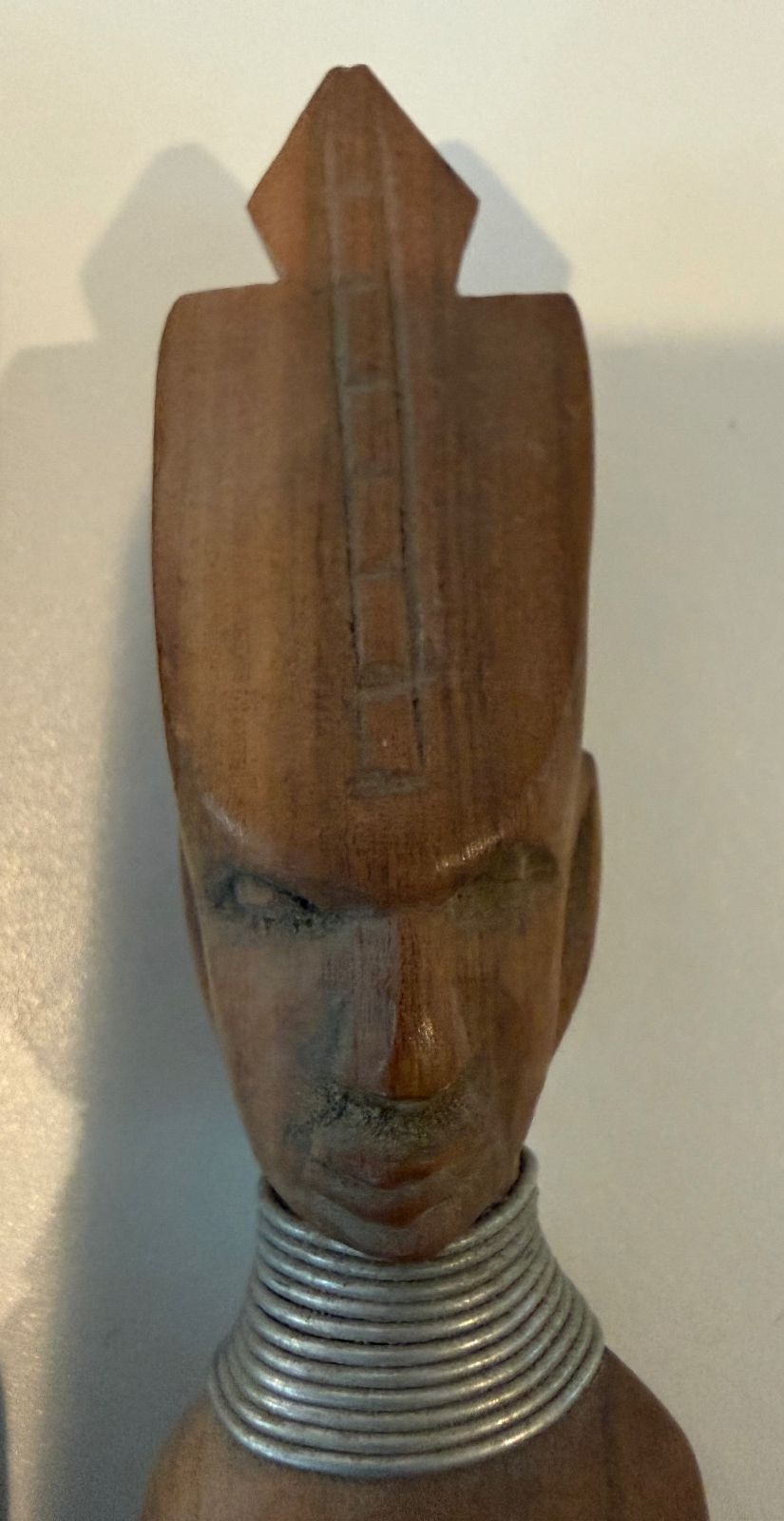 Vintage Kenyan Hand Carved Wood Serving Utensils Set of 3 African Art – alternate product view 2 of 9