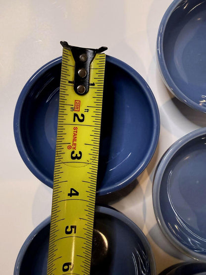 Syracuse China USA Blue Stoneware Bowls Set of 5 Mixed Sizes Replacement