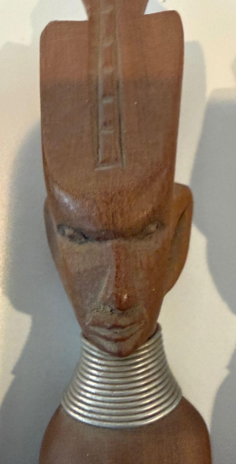 Vintage Kenyan Hand Carved Wood Serving Utensils Set of 3 African Art – alternate product view 3 of 9