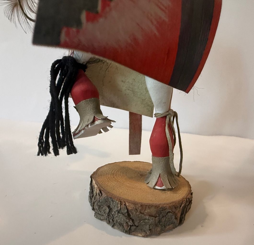 Signed Helene & Haviat Spencer Hopi Kachina Doll 12” Feathered Katsina