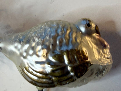 Vintage German Glass Turkey Ornament Clip-On Feather Tail 1950s – alternate product view 5 of 11